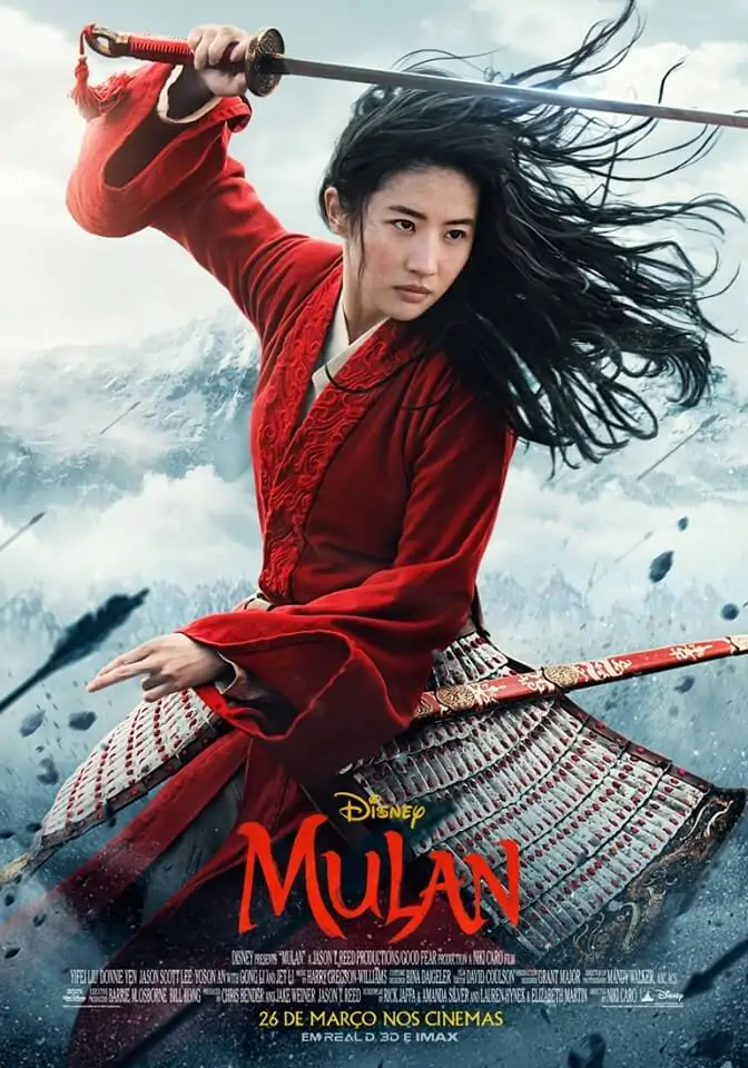 Saiu o trailer do live-action de Mulan 2 poster mulan 2020 disney