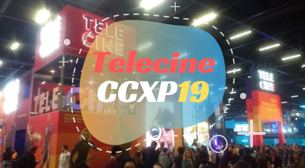 Estande do Telecine com diversas atrações na CCXP19