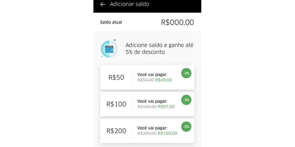 Uber inicia método Pré-Pago 1 UberCash2