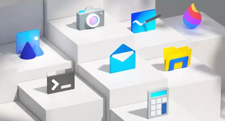 Microsoft lança novos ícones coloridos do Windows 10 1 Captuttrar