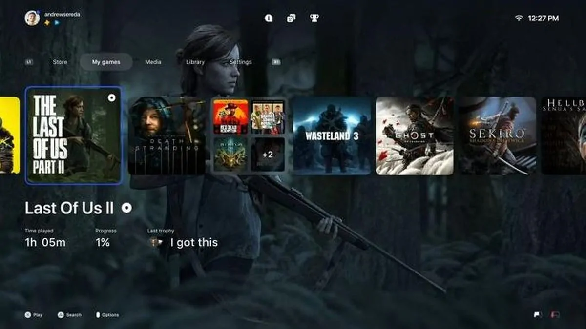 Fãs criam Interface para PS5 baseada em 