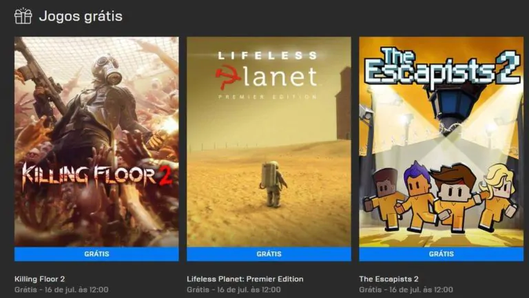 Epic Games Store:Três novos jogos incríveis disponíveis para download gratuitamente