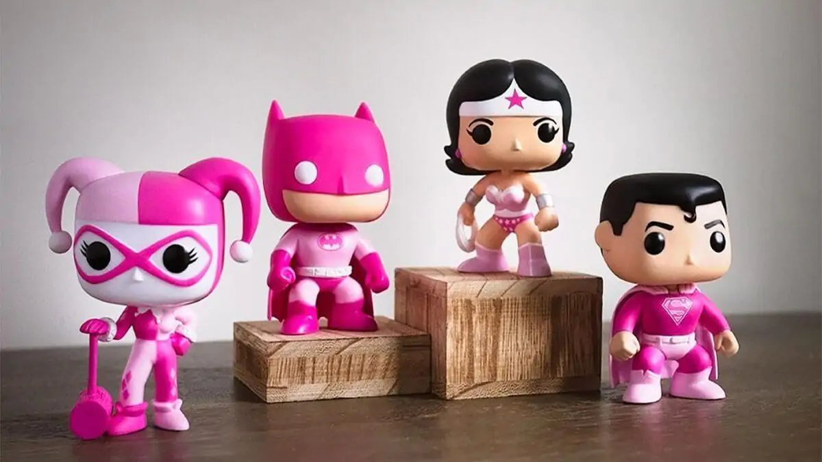 DC Comics Funko se vestem de rosa para ajudar pesquisa do câncer de mama