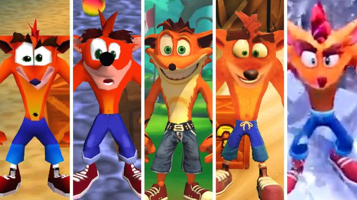 A evolução de Crash Bandcoot e seus jogos ao longo dos anos