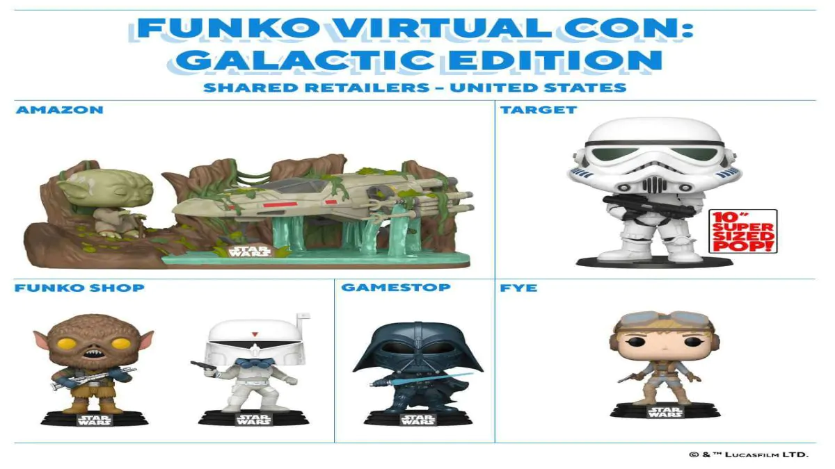 unko Star Wars 2020 é lançado durante evento virtual