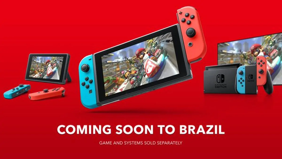 Nintendo anuncia lançamento oficial de Nintendo Switch no Brasil