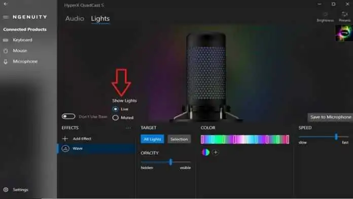 Microfone HyperX QuadCast S chega com iluminação RGB e efeitos customizáveis