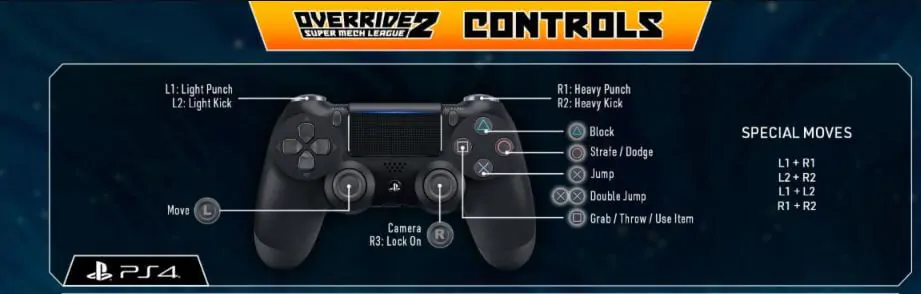 override2 ps4 controle jogo