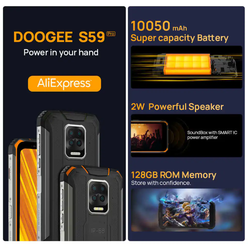 Doogee S59 Pro smartphone tem sua pré-venda por 199 dólares com direito à sorteio 1 doogees95pro