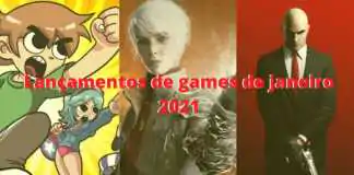 Lançamentos de games de janeiro 2021