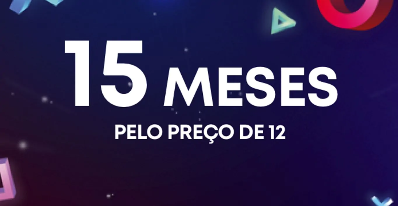 PS PLUS: Promoção assine 12 meses e ganhe + 3 meses de graça