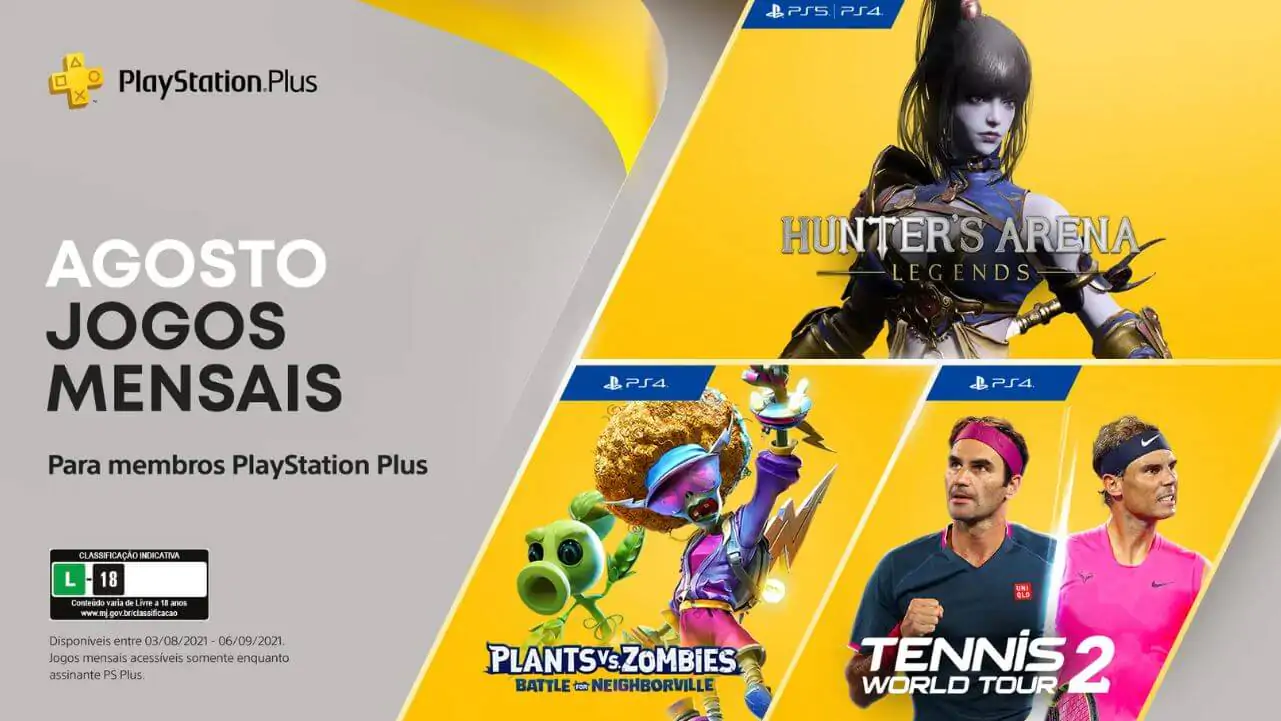 Jogos da PS Plus de agosto já estão disponíveis para baixar