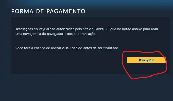 Como adicionar os 50 reais do PayPal na carteira Steam 6 jogo steam paypal 005