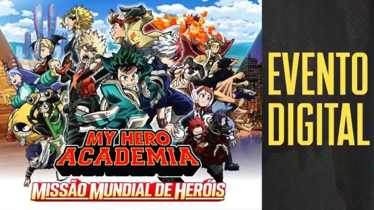 Confira o evento especial de My Hero Academia: Missão Mundial de Heróis Confira o evento especial de My Hero Academia: Missão Mundial de Heróis