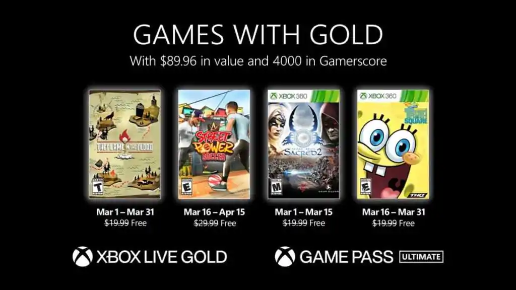 xbox games live gold