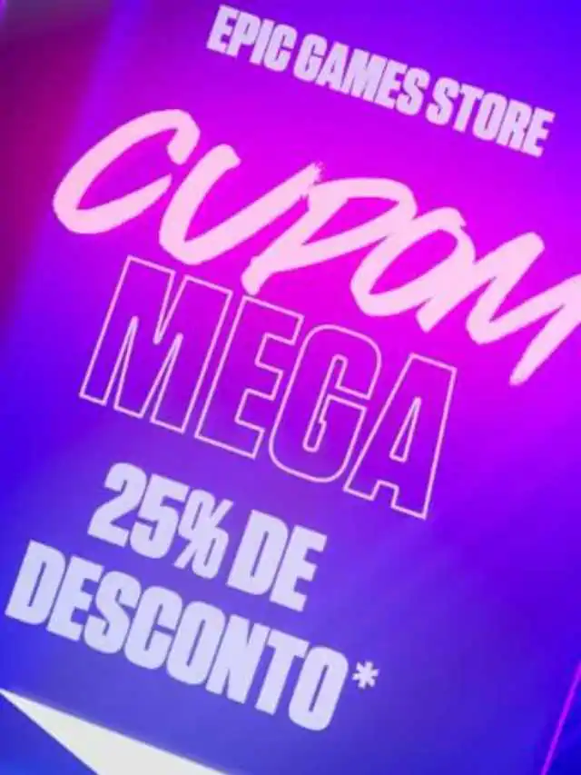 Epic Games está oferecendo cupom 25%