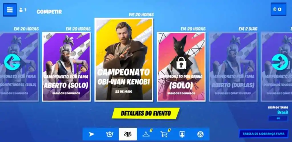 Fortnite: Horário campeonato Obi-Wan Kenobi e como obter skin grátis! 1 Fortnite: Horário campeonato Obi-Wan Kenobi e como obter skin grátis!