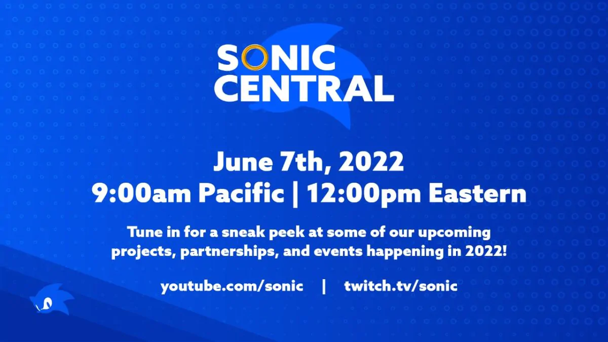 Sonic Central evento Sonic The Hedgehog horario sonic central evento sonic central horario Sega of America