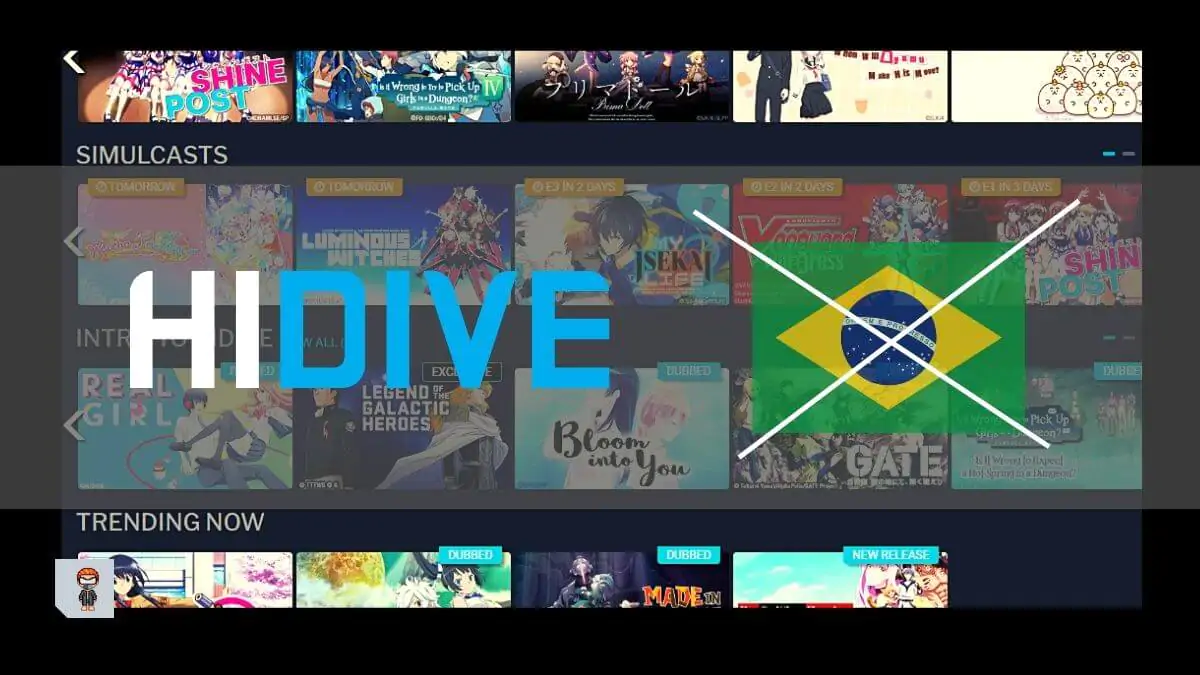 HIDIVE: plataforma de anime encerra suas atividades para o Brasil
