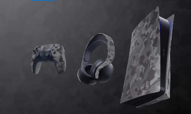 PS5 Gray Camouflage Playstation 5 acessórios ps5