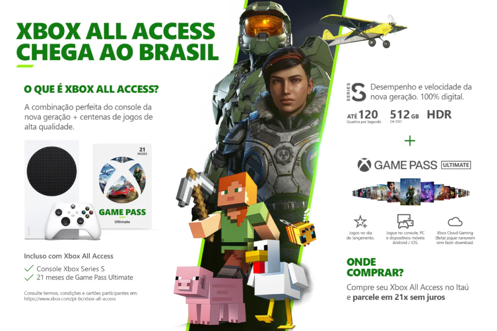Xbox All Access chegou ao Brasil, confira como adquirir seu Series S! 1 Xbox All Access chegou ao Brasil, confira como adquirir seu Series S!