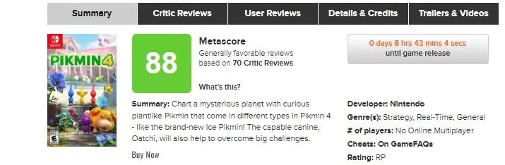 pikmin4 metacritic review 1