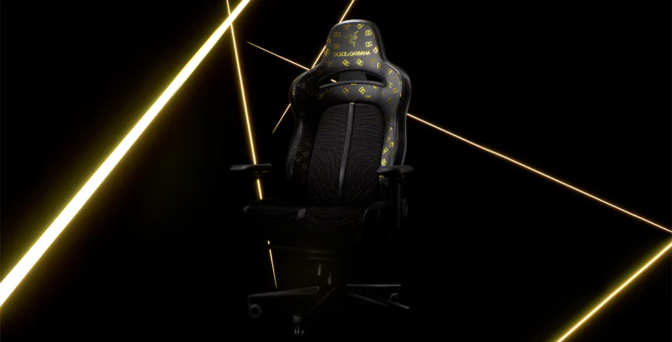 deg razer chair gold 1