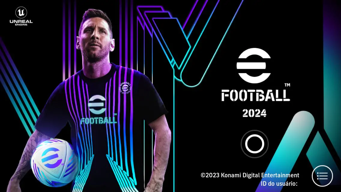 Lionel Messi - eFootball 2024 mobile — reprodução / Konami