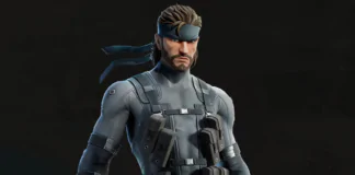 Passe de batalha atualização v28, tem o crossover com Metal Gear Solid em Fortnite