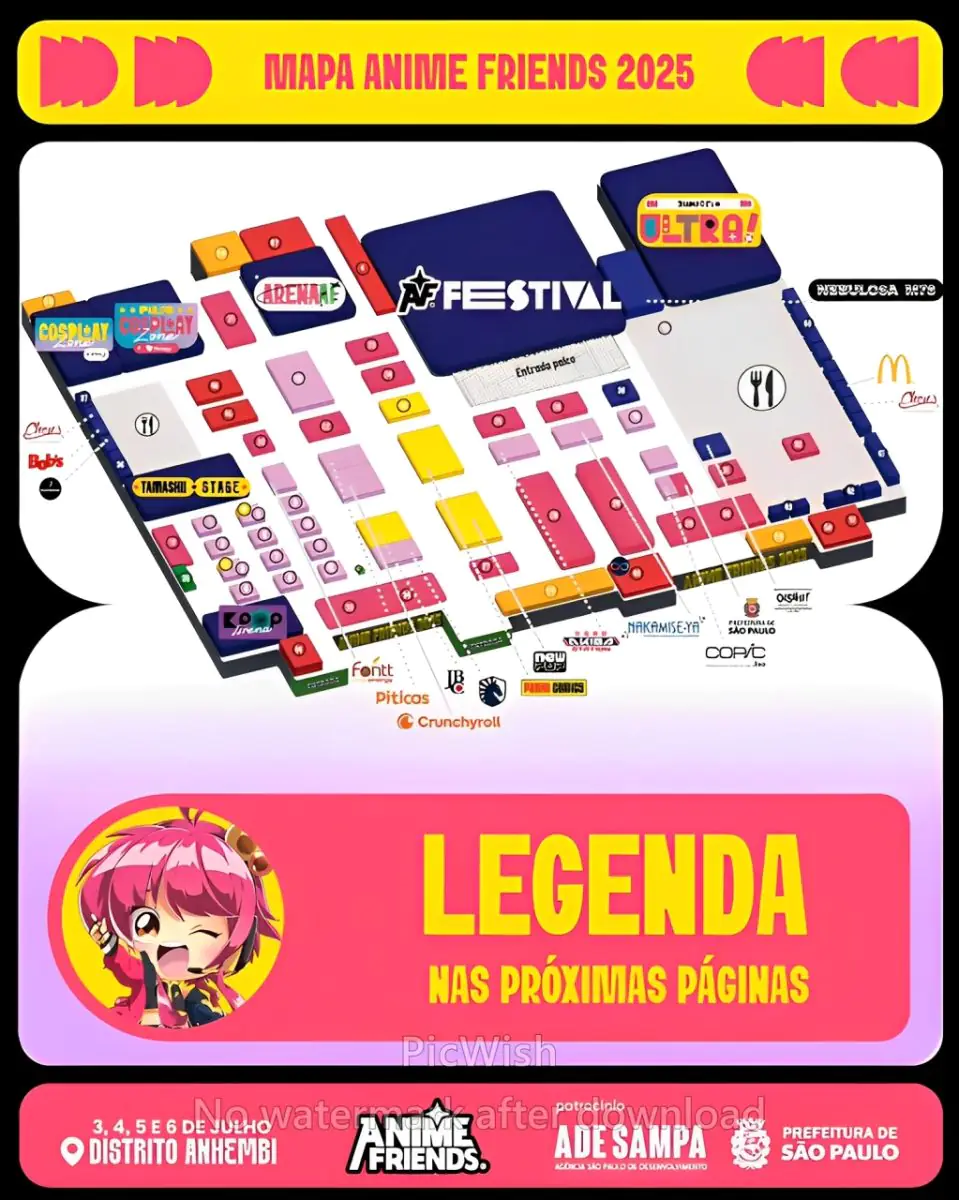 mapa anime friends 2025 af25 oficial