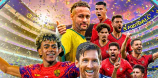 Tela do modo World Tour de eFootball Kick-Off! no Nintendo Switch 2, mostrando clube personalizado em torneio global