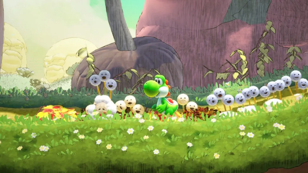 Análise do jogo Yoshi and the Mysterious Book — A nova aventura do dino verde que vai te conquistar página por página 2 Yoshi and the Mysterious Book e personagens do jogo.